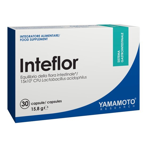 Yamamoto Nutrition Inteflor 30 kaps (probiotikai - gerosios bakterijos) Yamamoto Nutrition Inteflor 30 kaps (probiotikai - gerosios bakterijos)