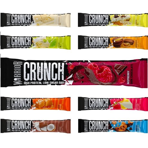 Warrior Crunch 64 gr baltyminis batonėlis Warrior Crunch 64 gr baltyminis batonėlis