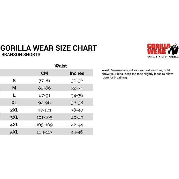 Gorilla Wear Branson Shorts - Black/Gray