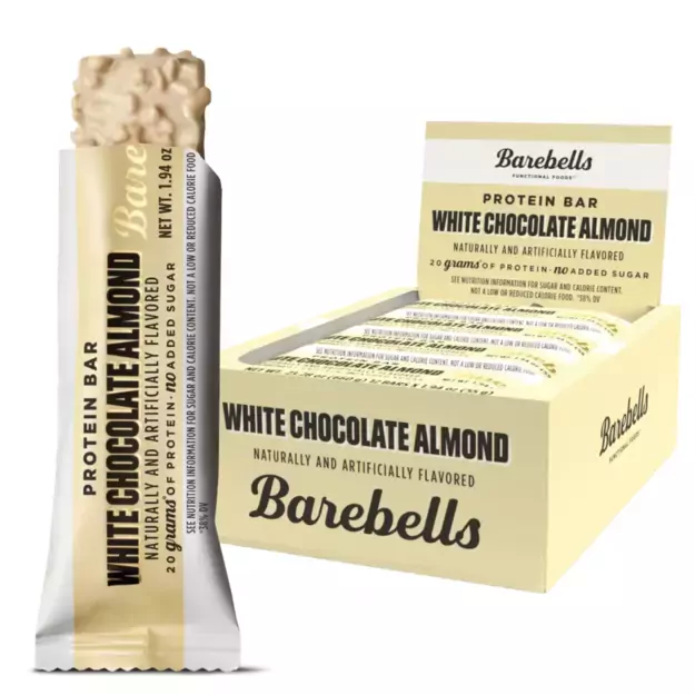 Barebells Protein Bar 55g x12 vnt White Chocolate Almond Barebells Protein Bar 55g x12 vnt White Chocolate Almond