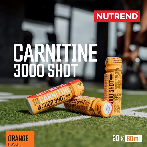 Nutrend Carnitine 3000 Shot Orange 20 vnt x 60 ml  1