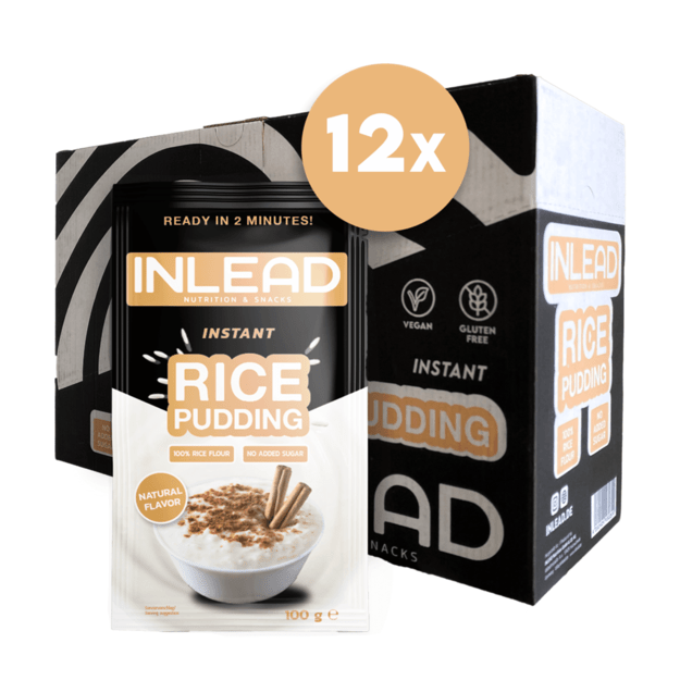 Inlead Instant Rice Pudding 12 vnt po 100 g Natural Inlead Instant Rice Pudding 12 vnt po 100 g Natural