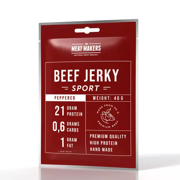 BEEF JERKY SPORT PEPPERED 40g BEEF JERKY SPORT PEPPERED 40g