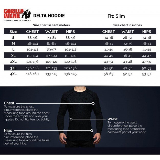 Gorilla Wear Delta Hoodie - Black