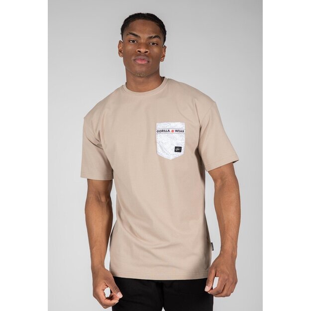 Gorilla Wear Dover Oversized T-Shirt - Beige