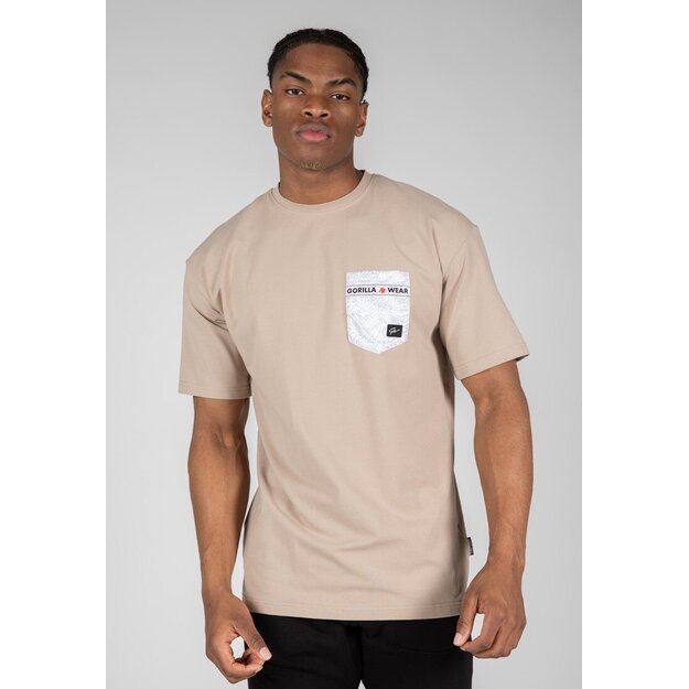 Gorilla Wear Dover Oversized T-Shirt - Beige 1