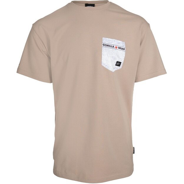 Gorilla Wear Dover Oversized T-Shirt - Beige