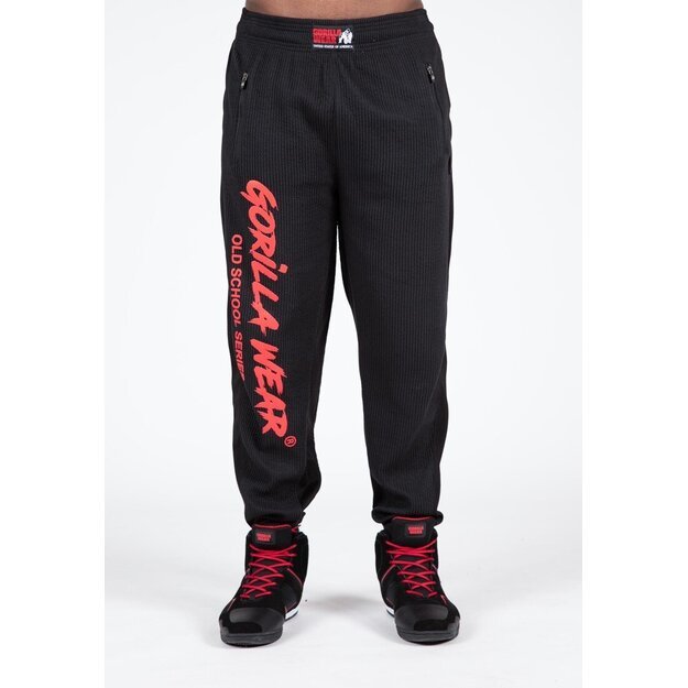 Gorilla Wear Augustine Old School Pants - Black/Red