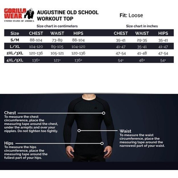 Gorilla Wear Augustine Old School Workout Top - Black/Red