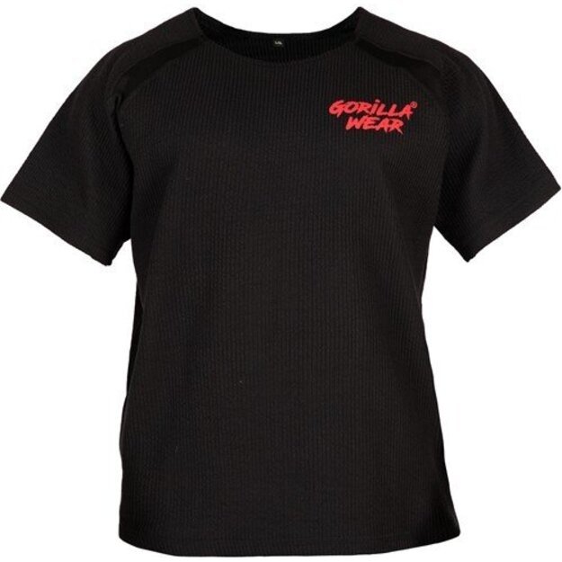 Gorilla Wear Augustine Old School Workout Top - Black/Red