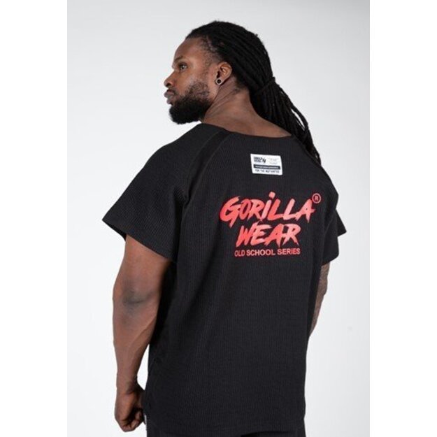 Gorilla Wear Augustine Old School Workout Top - Black/Red