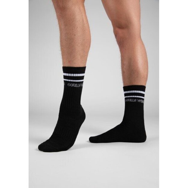 Gorilla Wear Crew Socks 2 poros - Black