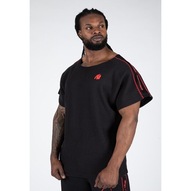 Gorilla Wear Buffalo Old School Workout Top - Black/Red