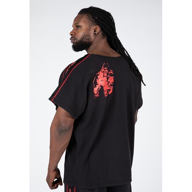 Gorilla Wear Buffalo Old School Workout Top - Black/Red