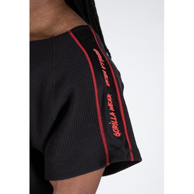 Gorilla Wear Buffalo Old School Workout Top - Black/Red