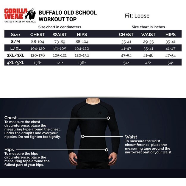 Gorilla Wear Buffalo Old School Workout Top - Black/Red