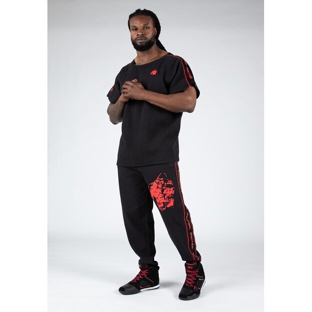 Gorilla Wear Buffalo Old School Workout Top - Black/Red