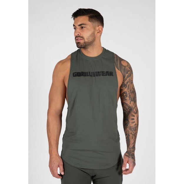 Gorilla Wear Milo Drop Armhole Tank Top - Green