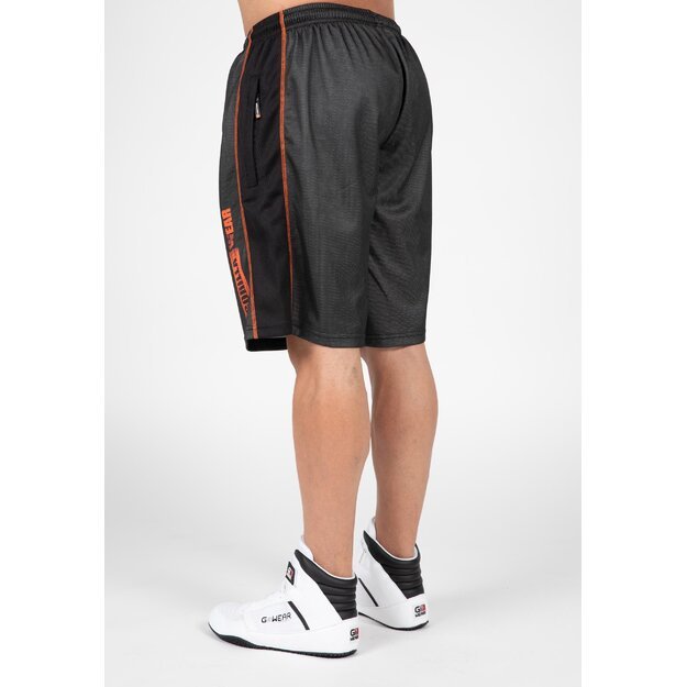 Gorilla Wear Wallace Mesh Shorts - Gray/Orange