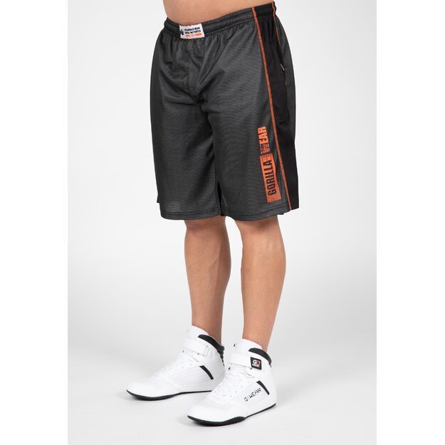 Gorilla Wear Wallace Mesh Shorts - Gray/Orange