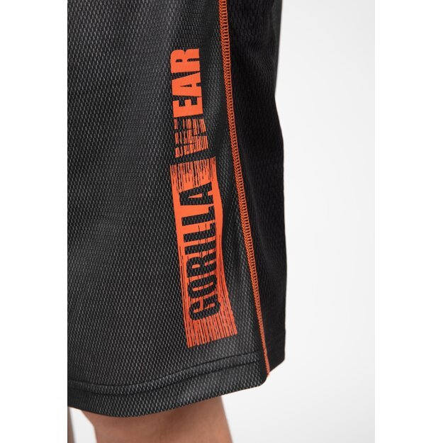 Gorilla Wear Wallace Mesh Shorts - Gray/Orange