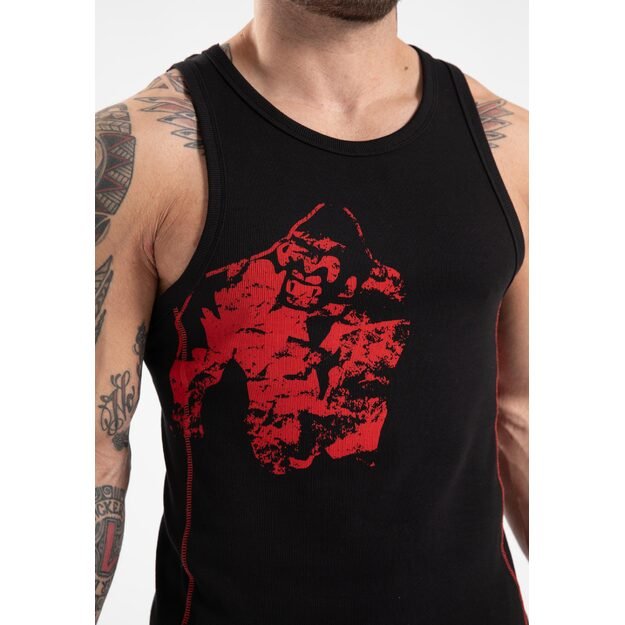 Gorilla Wear Monterey Tank Top - Black/Red