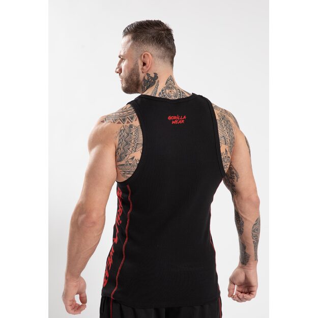 Gorilla Wear Monterey Tank Top - Black/Red