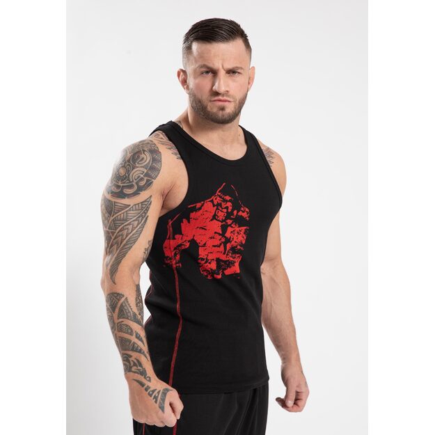 Gorilla Wear Monterey Tank Top - Black/Red