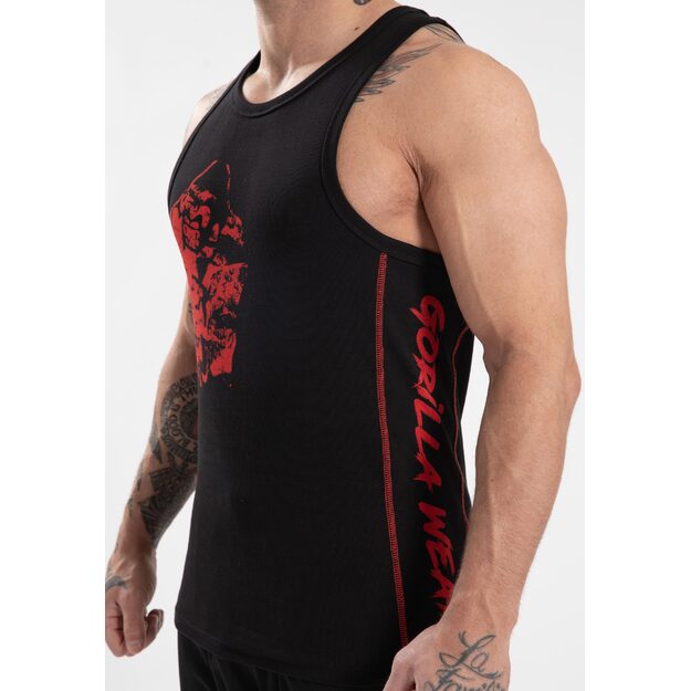 Gorilla Wear Monterey Tank Top - Black/Red