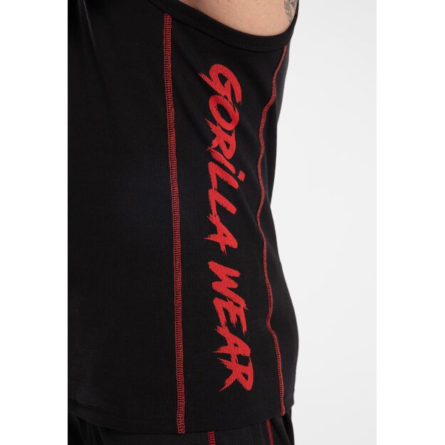 Gorilla Wear Monterey Tank Top - Black/Red