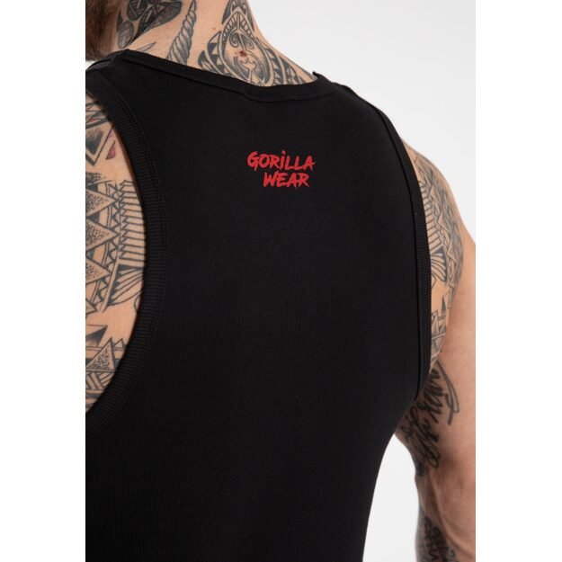 Gorilla Wear Monterey Tank Top - Black/Red