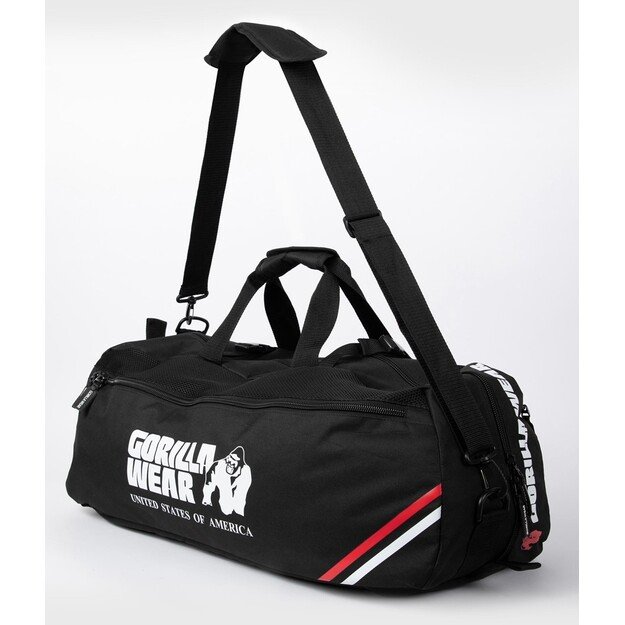 Gorilla Wear Norris Hybrid Gym Bag/Backpack - Black