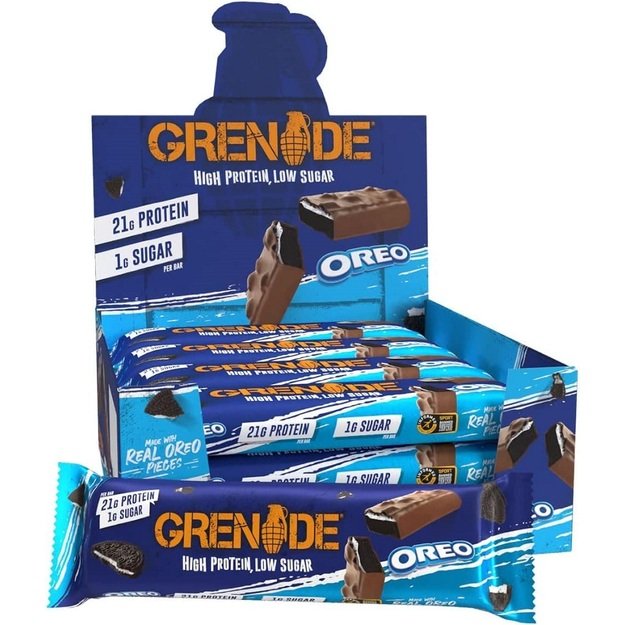 Grenade Protein bar Oreo 12 vnt x 60 gr