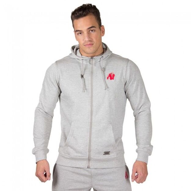 Gorilla Wear Classic Zipped Hoodie - Gray