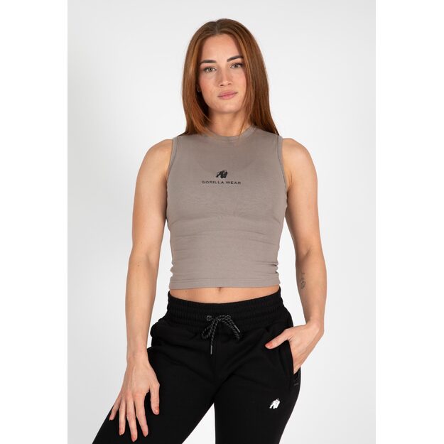 Gorilla Wear Livonia Crop Top - Beige