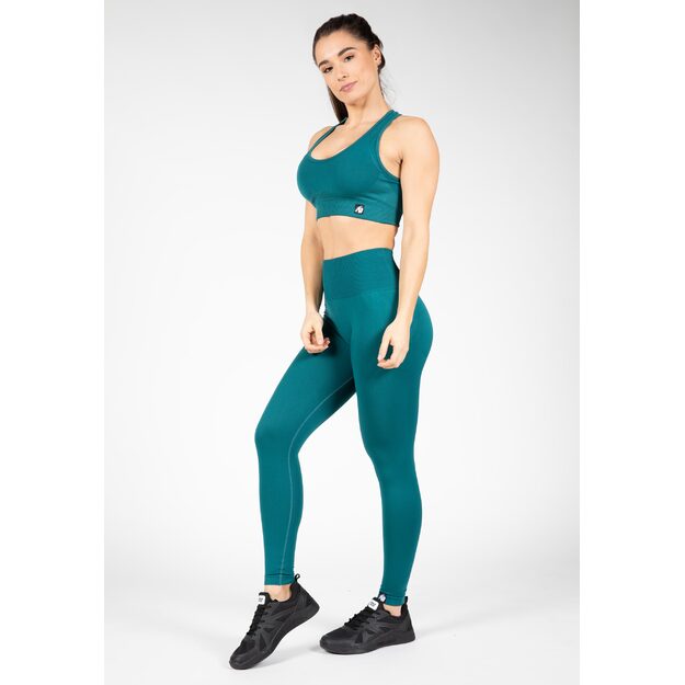 Gorilla Wear Yava Seamless Sports Bra - Green