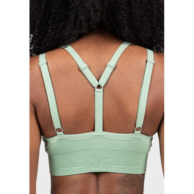 Gorilla Wear Whitney Seamless Sports Bra - Green