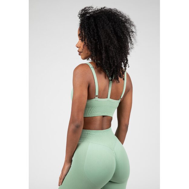 Gorilla Wear Whitney Seamless Sports Bra - Green