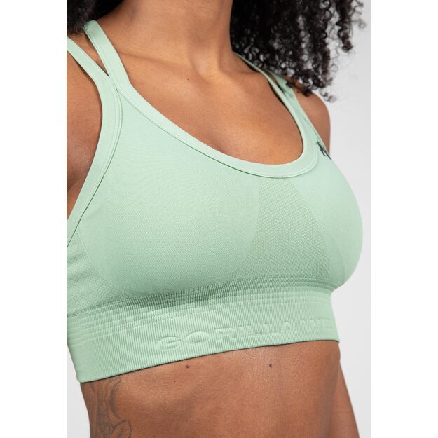 Gorilla Wear Whitney Seamless Sports Bra - Green