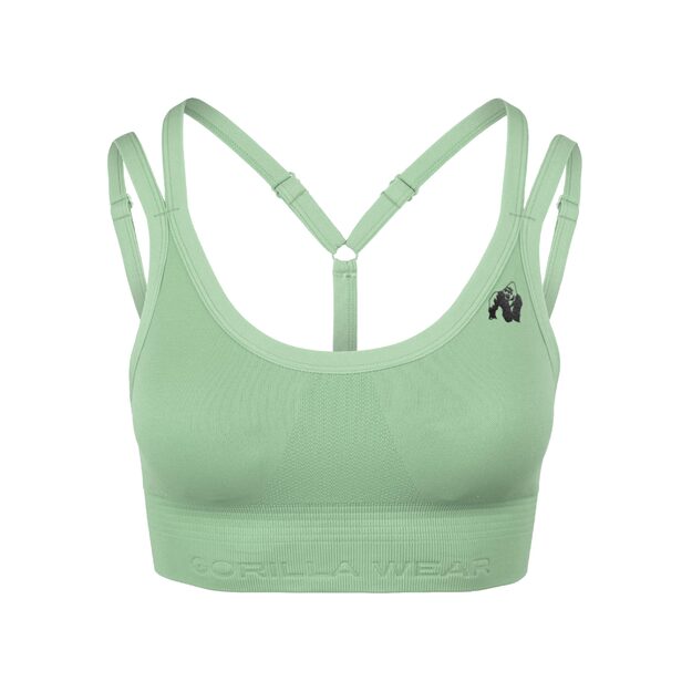 Gorilla Wear Whitney Seamless Sports Bra - Green