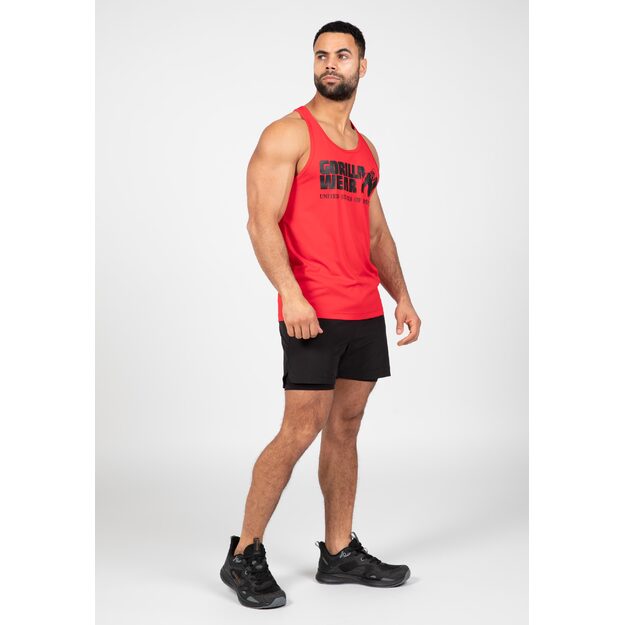 Gorilla Wear Classic Training Tank Top - Red 8