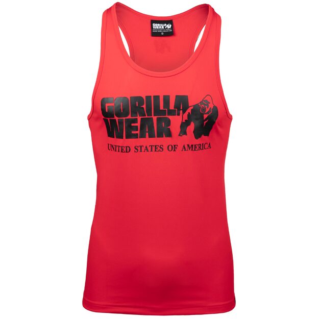 Gorilla Wear Classic Training Tank Top - Red 2