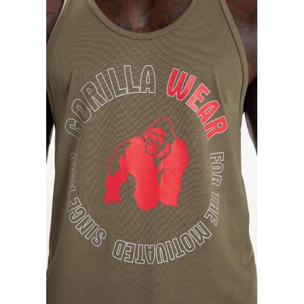 Gorilla Wear Lafayette Tank Top - Army Green 5
