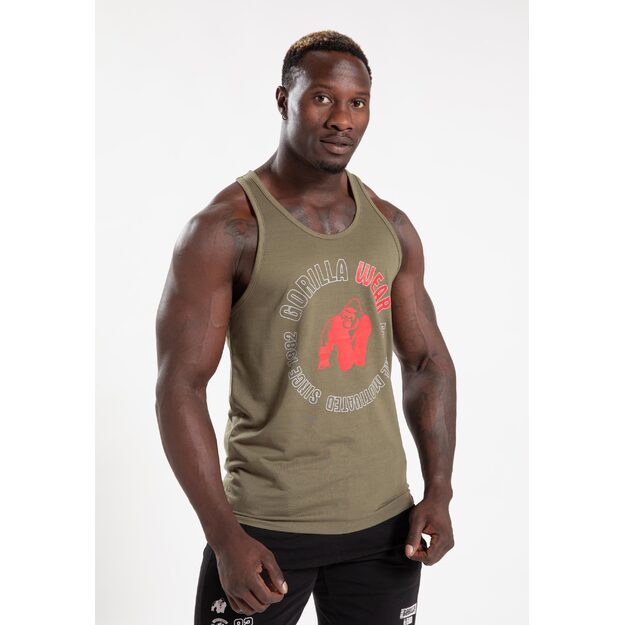 Gorilla Wear Lafayette Tank Top - Army Green 1