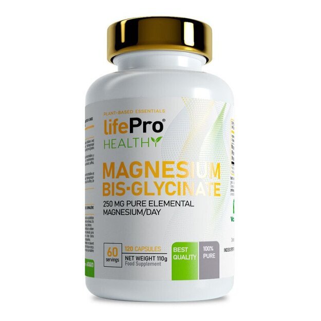 Life Pro Magnio Bisglicinatas 120 kaps Life Pro Magnio Bisglicinatas 120 kaps
