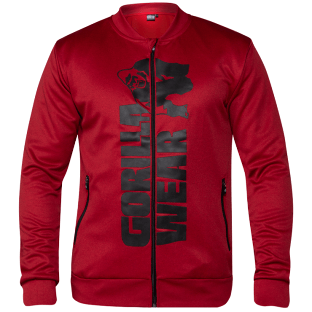 Gorilla Wear Ballinger Track Jacket - Red/Black