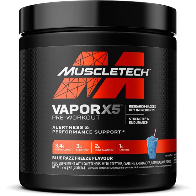 Muscletech VAPOR X5 252g Muscletech VAPOR X5 252g