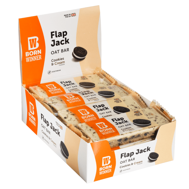 Born Winner Flapjack Cokies and Cream 12vnt x 100g Born Winner Flapjack Cokies and Cream 12vnt x 100g