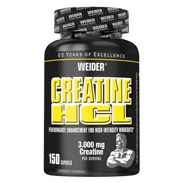 Weider Premium Creatine HCl 3000 mg 150 kaps 1 Weider Premium Creatine HCl 3000 mg 150 kaps 1