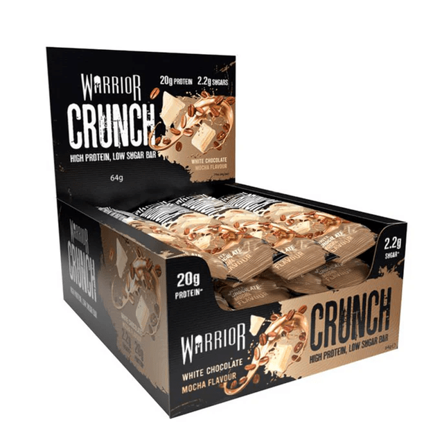 Warrior Crunch Bar 64g x12 vnt White Chocolate Mocha Warrior Crunch Bar 64g x12 vnt White Chocolate Mocha